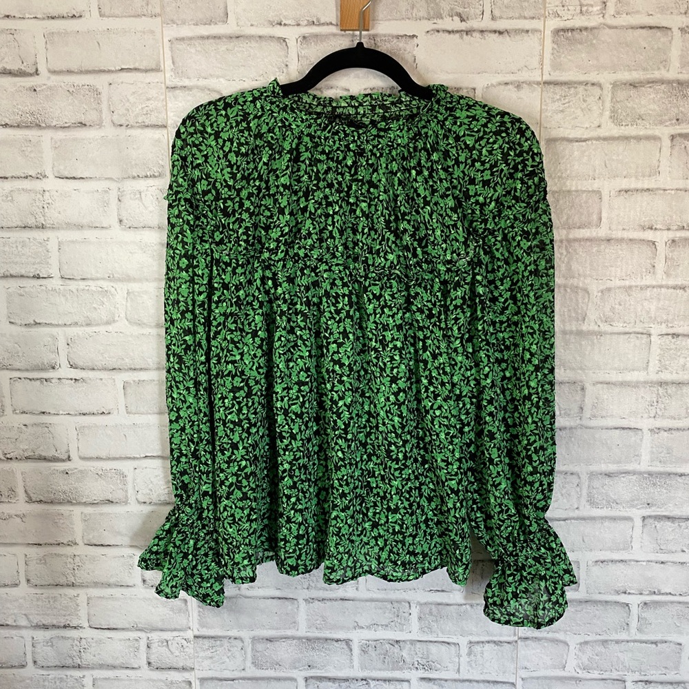 Who what wear Green Floral long sleeve